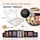 Deep Medium Z Palette Magnetic Makeup Palette Empty Magnetic Palette Universal Magnet makeup palette for Eyeshadows Powders Customizable Beauty Organizer with Clear Window