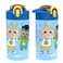 Zak Designs CoComelon Kids Water Bottle with Spout Cover and BuiltIn Carrying Loop Made of Durable Plastic LeakProof Water Bottle Design for Travel 16 oz Pack of 2