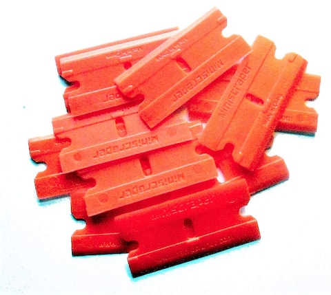 Plastic Razor Scraper Blades Double Edged 1 Pack