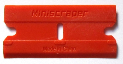 Plastic Razor Scraper Blades Double Edged 1 Pack