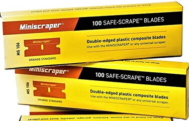 Plastic Razor Scraper Blades Double Edged 1 Pack