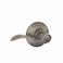 SCHLAGE Accent Lever Bed and Bath Lock in Distressed Nickel