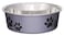 Loving Pets  Bella Bowls  Dog Food Water Bowl No Tip Stainless Steel Pet Bowl No Skid Spill Proof Small Grape Purple