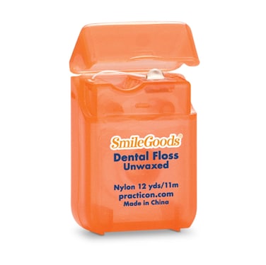 SmileGoods Unwaxed Dental Floss 12 yards Bulk Pack of 72
