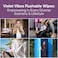 Violet Vibes Flushable Wipes for Women  Coconut Rose 400 Count Plant Based Gentle on Sensitive Skin