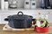 Mirro 45 Quart Traditional Vintage Style Black Speckled Enamel on Steel Dutch Oven with Lid MIR10701