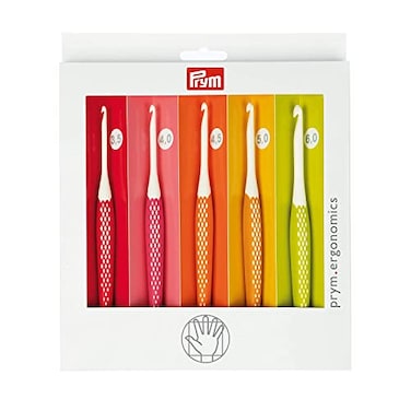 Prym Crochet Hook for Wool Ergonomics 350600 mm x 1 Set Multi One Size