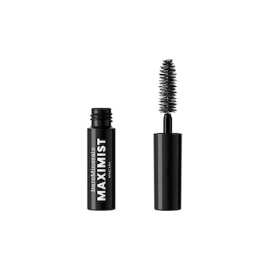 bareMinerals Mini Maximist PhytoFiber Volumizing Black Mascara for Visibly Thicker Lashes AllDay Wear Waterproof Mascara Black Travel Size Vegan