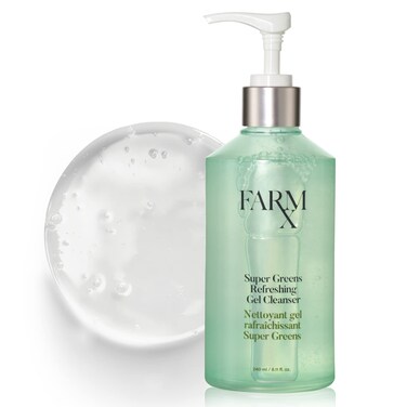 Farm Rx Super Greens Refillable Gel Facial Cleanser  Vegan natural daily gel cleanser with super green ingredients to cleanse skin and remove dirt and makeup 240ml811 fl oz Clean Beauty