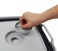 SAMMART 10L 264 Gallon Collapsible Dishpan with Draining Plug  Foldable Washing Basin  Portable Dish Washing Tub  Space Saving Kitchen Storage Tray GreySlate Grey
