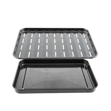 Nuwave Genuine Replacement NonStick Enamel Baking Pan  Broiler Rack Guaranteed to Fit Sold by Original Manufacturer Compatible with Every Bravo XL Air Fryer Oven Models 2080120802 20811 20850
