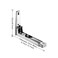 Aebor Universal WallMounted Microwave BracketsFoldable Stretch Shelf Rack Wall Mount Kitchen Microwave Oven Stand Bracket Stainless Steel