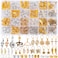 Vaikby 201PCS Hair Jewelry Beads for Braids Gold and Silver Hair Dreadlock Accessories Metal Hair Rings Hair Charms Pendants Braid Cuffs Clips Accessories Loc Jewelry for Women Braids Decoration