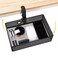 Euyona Mesh Desk Organizer and Clampon Swivel Pencil Drawer Desk Hidden Extra Sturdy CClamp Mount System and Easy to Instal Home Office Art Supply Storage Box Black