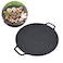 Arsor Korean Style BBQ Grill Pan Iron Nonstick Barbecue Plate Smokeless Round Griddle with Storage Bag Easy to Clean Barbecue Stovetop Plate for Home Camping Indoor Outdoor Grilling142in