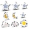 Star Moon Cloud and Sun Cookie Cutters 9 Piece Set  Twinkle Twinkle Little Star Celestial Night Sky Cookie Cutter Biscuit Mold for Kids Baby Shower Birthday Party Decoration  4 Inch 3 Inch 2 Inch