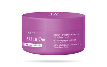 Pupa Milano All In One Nourishing Cream With Avocado And Coconut Oils  Versatile Moisturizer For Dry Skin  Provides Nourishment  Can Be Used All Over Body  Dermatologically Tested  118 Oz