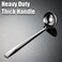 Wenkoni Soup Gravy Ladle Heavy Duty Ladle 1810 Stainless Steel 11Inch Kitchen Cooking Ladle Gravy Ladle Serving Ladle 1Pack