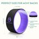 UpCircleSeven Yoga Wheel for Back Pain  Deep Tissue Massage  Yoga Back Roller Wheel for Back Pain Relief Stretching Myofascial Release Mobility Purple 12 12