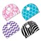 Lucky Line Vinyl Designer Pattern Key Identifier Caps 4 Pack 16304