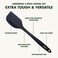 GreenPan 5 Piece Cooking Utensil Set Flexible Nonstick Silicone StainFree Tongs Turner Spatula Skimmer and Slotted Spoon Black