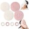 Quarter Rainbow 4 Pack Reusable Face Towel Mask Cold Hot Compress Facial Steamer Towel Mask Moisturizing Beauty Skin Care Spa Towels for Facial Facial Steamer Mask for Women Girls
