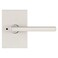 Kwikset Halifax Interior Privacy Door Handle with Lock Door Lever For Bathroom and Bedroom Satin Nickel Reversible Keyless Push Button Lock Door Lever with Microban Protection