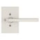 Kwikset Halifax Interior Privacy Door Handle with Lock Door Lever For Bathroom and Bedroom Satin Nickel Reversible Keyless Push Button Lock Door Lever with Microban Protection
