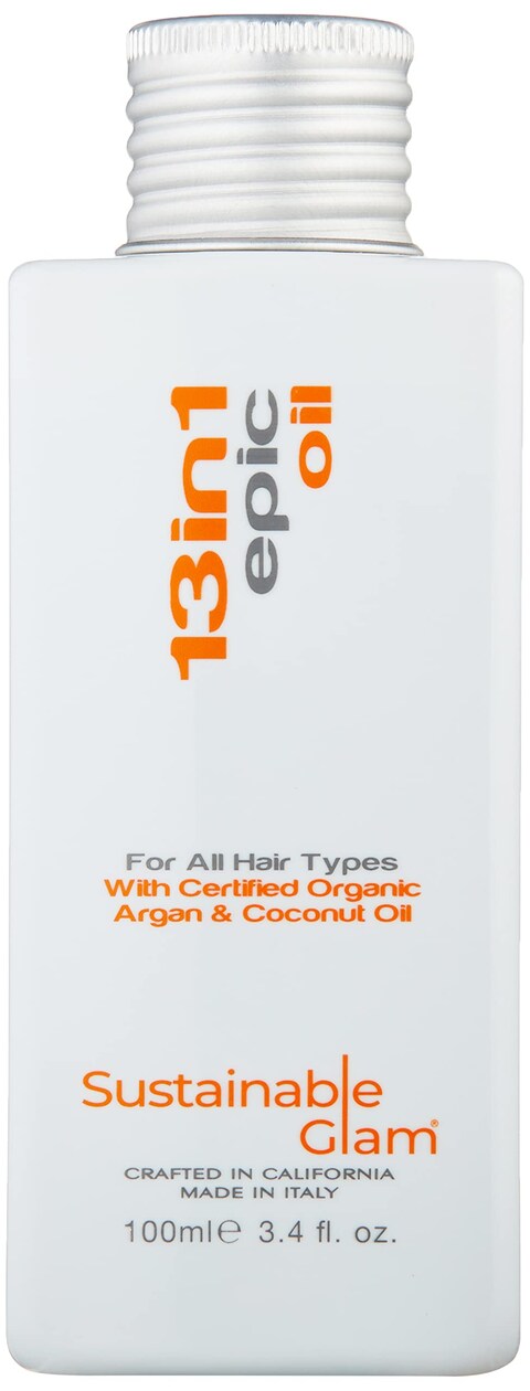 Sustainable Glam 13in1 Epic Hair Oil with Argan Oil  Coconut Oil  For all hair types  Vegan sulfate free paraben free