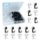 50 PCS Push Pin Hooks Plastic Heads Cork Board Hooks Decorative Thumb Tacks Hook for Photo Wall Bulletin Board Home Wall Home Office School Supplies Black and Clear