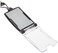 EK USA FIPS 201 One Hander ID Card Holder with Lanyard Secure Badge Holder for CAC Card 2 sided  Pewter
