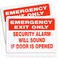 Juvale Emergency Exit Only Security Alarm Will Sound If Door Opened Sign 10 x 7 in 2 Pack