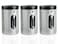 SelfCare Stainless Kitchen Canisters  Modern Kitchen Decoration of Canister Set with Multiple Preservation Purposes by Tight Sealed Lids Good for Wedding Gifts Kitchen Canisters Set of 3SC001