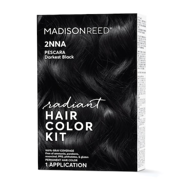 Madison Reed Radiant Hair Color Kit Blackest Black for 100 Gray Coverage AmmoniaFree 2NNA Pescara Black Permanent Hair Dye Pack of 1