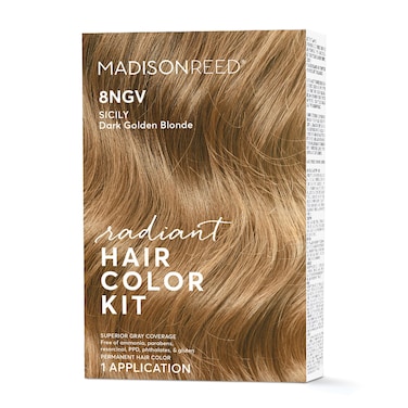 Madison Reed Radiant Hair Color Kit Dark Champagne Blonde for Superior Gray Coverage AmmoniaFree 8NGV Sicily Blonde Permanent Hair Dye Pack of 1