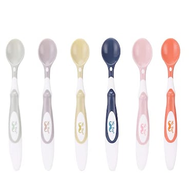 Mr Pen Baby Spoons 6 Pack SoftTip Silicone Baby Spoon Silicone Spoons Baby Spoon for Baby Baby Spoons First Stage Infant Feeding Spoons Baby Food Spoons Baby Feeding Spoon Toddler Spoon