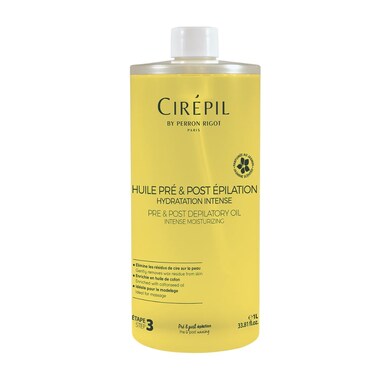 Cirepil  Pre  Post  Depilatory Oil  1000 ml  3381 fl oz  Protects the Skin Before Waxing  Removes Wax Residue  PreWaxing  PostWaxing