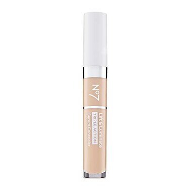 No7 Lift  Luminate Triple Action Serum Concealer  Fair  Anti Aging Liquid Concealer Makeup for Blemishes  Dark Circles  Medium to Full Coverage Concealer for Face 8ml