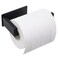 Eowihor Toilet Paper Holder Adhesive Toilet Paper Roll Holder SUS304 Stainless Steel Rustproof Wall for Bathroom Kitchen and Washroom Black