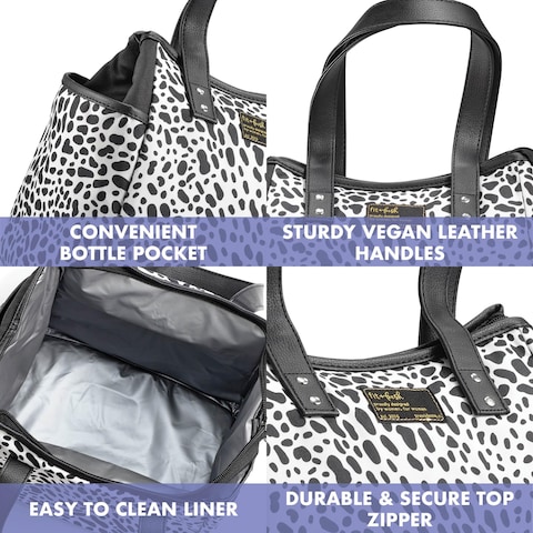 Fit  Fresh Lunch Bag For Women Insulated Womens Lunch Bag For Work Leakproof  StainResistant Large Lunch Box For Women With Containers and Matching Tumbler Zipper Westerly Lunch Bag Cheetah
