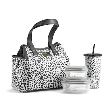 Fit  Fresh Lunch Bag For Women Insulated Womens Lunch Bag For Work Leakproof  StainResistant Large Lunch Box For Women With Containers and Matching Tumbler Zipper Westerly Lunch Bag Cheetah