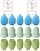 Makeup Sponge 15 Pcs Beauty Blender Sponge Foundation Blending Sponge with 2 Pcs Makeup Blender Holders Stands Flawless for Liquid  Creams  Powers 3SHAPES