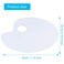 Bligo 2 Pcs Clear Acrylic Paint Palette for DIY Art Craft Painting Transparent Oval Artist Palette for Oil Paints Mixing Easy Clean 10 x 6 Inches