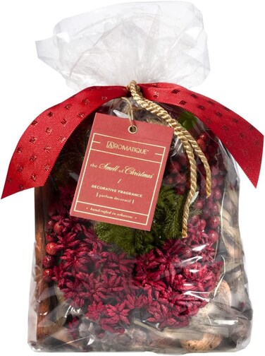 Aromatique The Smell of Christmas Potpourri Bag  Decorative Home Fragrance Perfect Winter Decoration Long Lasting Room Sachet Botanicals Catchall Bowl Filler Decor Xmas Centerpiece 8oz