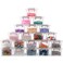 Citylife 20 Packs Plastic Bead Organizers Clear Storage Containers with Lids for Craft Storage Small Storage Box 37 x 28 x 18 Inches