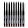 Beauty Spot 12pcs Nabi Retractable Waterproof Eyeliner Pencil  Long Lasting Fade Resistant Formula  Quick Makeup Remover Brown