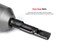 TEKTON 12 Inch Drive Thin Wall Impact Flip Socket Set 6Piece  SIF92400