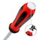 Jetech Strike Cap Go Through Screwdriver PH2x125mm S2 Steel PhillipsHead Screwdriver with Striking Cap Magnetic Tip Ergonomic Soft Grip TPR Handle