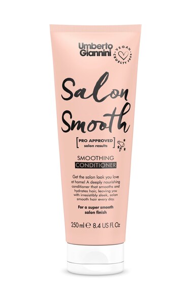 Umberto Giannini Salon Smooth Moisturising Conditioner  Hydrating Shine Enhancing Conditioner  Defrizz and Straighten  Vegan  Cruelty Free