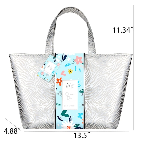 LILY ROY 16 Pcs Perfumes Beauty Spa Bath Gifts Spa Gift Baskets Set for Women Christmas Birthday Bath and Body Gift Set for Women Mothers Day Gift Bath Spa Kit Self Skin Care Bag Set for Women Gifts
